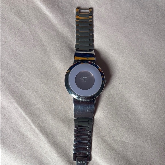 Storm Accessories - Storm Black and Silver Watch with Minimalist Circular Display